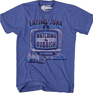 Eating Junk &amp; Watching Rubbish Home Alone T-Shirt Official Merch 90S3003