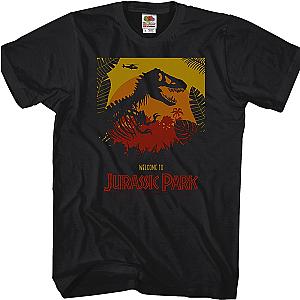 Welcome To Jurassic Park T-Shirt Official Merch 90S3003