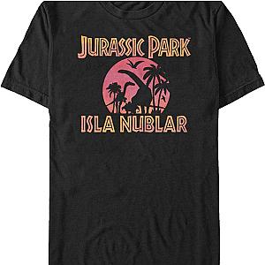 Isla Neblar Silhouettes Jurassic Park T-Shirt Official Merch 90S3003