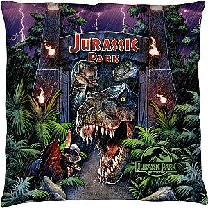 Jurassic Park Throw Pillow Official Merch 90S3003