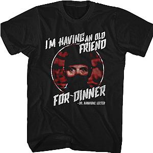 Having an Old Friend for Dinner Silence of the Lambs T-Shirt Official Merch 90S3003