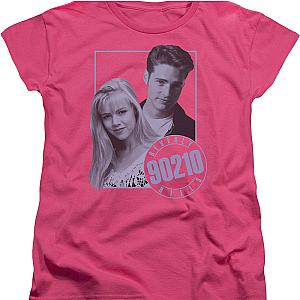 Womens Kelly and Brandon Beverly Hills 90210 Shirt Official Merch 90S3003