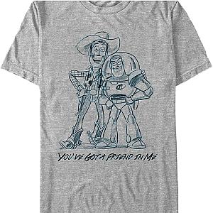 You've Got A Friend In Me Toy Story T-Shirt Official Merch 90S3003