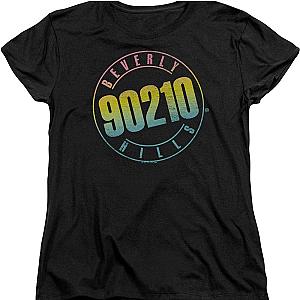 Womens Neon Logo Beverly Hills 90210 Shirt Official Merch 90S3003