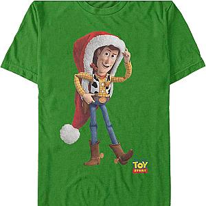 Woody's Santa Claus Hat Toy Story T-Shirt Official Merch 90S3003