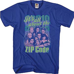 It's All About The Zip Code Beverly Hills 90210 T-Shirt Official Merch 90S3003