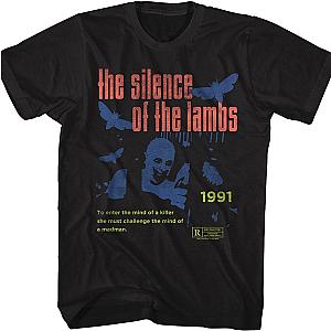 1991 Poster Silence Of The Lambs T-Shirt Official Merch 90S3003