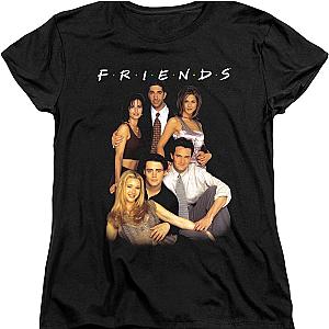 Womens Cast Photo Friends Shirt Official Merch 90S3003