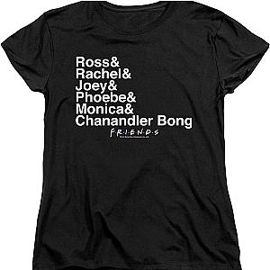 Womens Names Friends Shirt Official Merch 90S3003