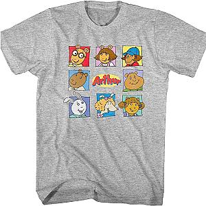 Character Panels Arthur T-Shirt Official Merch 90S3003