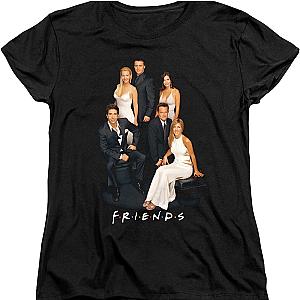 Womens Cast Portrait Friends Shirt Official Merch 90S3003