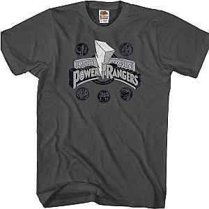 Distressed Logo Mighty Morphin Power Rangers T-Shirt Official Merch 90S3003