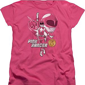 Womens Pink Ranger Mighty Morphin Power Rangers Shirt Official Merch 90S3003