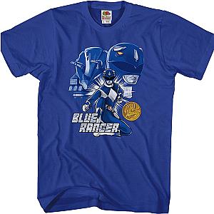 Blue Ranger Mighty Morphin Power Rangers T-Shirt Official Merch 90S3003