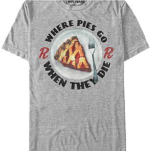 Twin Peaks Where Pies Go T-Shirt Official Merch 90S3003