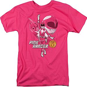 Pink Ranger Mighty Morphin Power Rangers T-Shirt Official Merch 90S3003