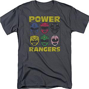 Helmets Mighty Morphin Power Rangers T-Shirt Official Merch 90S3003