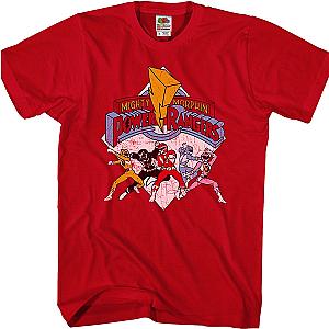 Distressed Mighty Morphin Power Rangers T-Shirt Official Merch 90S3003