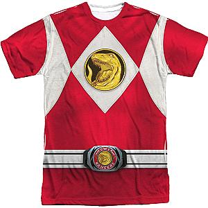 Red Ranger Sublimation Costume Shirt Official Merch 90S3003