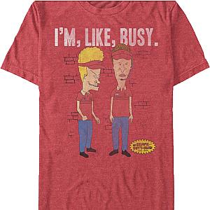 I'm Like Busy Beavis and Butt-Head T-Shirt Official Merch 90S3003