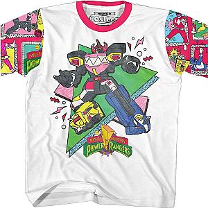 Youth Vintage Dinozord Mighty Morphin Power Rangers Shirt Official Merch 90S3003