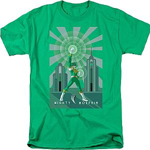 Green Ranger Poster Mighty Morphin Power Rangers T-Shirt Official Merch 90S3003