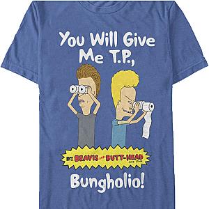 You Will Give Me TP Beavis and Butt-Head T-Shirt Official Merch 90S3003