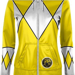 Ladies Yellow Ranger Mighty Morphin Power Rangers Costume Hoodie Official Merch 90S3003