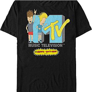 MTV Logo Beavis And Butt-Head T-Shirt Official Merch 90S3003