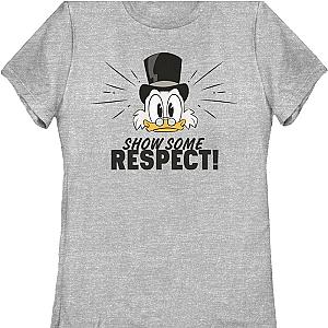 Womens Scrooge McDuck Show Some Respect DuckTales Shirt Official Merch 90S3003