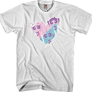 Powerpuff Girls Heart T-Shirt Official Merch 90S3003