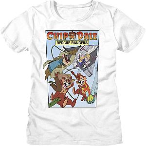 Womens Comic Book Cover Chip 'n Dale Rescue Rangers Shirt Official Merch 90S3003