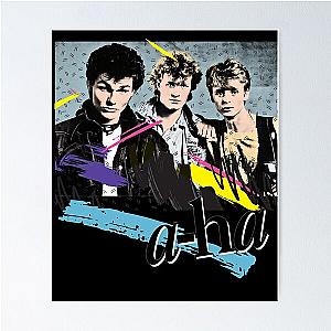 Original Vintage Styled 80s A-Ha Design Poster