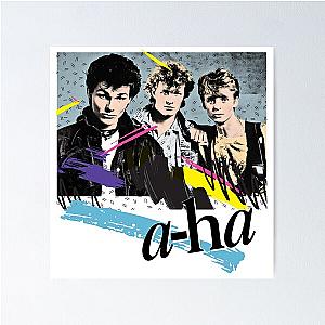 Original Vintage Styled 80s A-Ha Design Poster