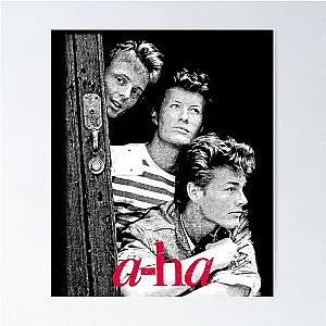 a-ha band 80s retro Poster