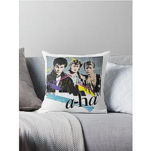 Original Vintage Styled 80s A-Ha Design Throw Pillow