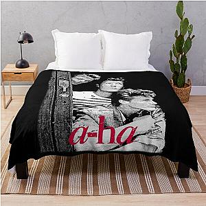 a-ha band 80s retro  Throw Blanket