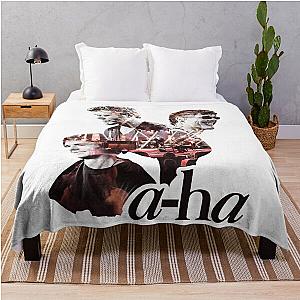 A Ha Music Vintage Retro Throw Blanket