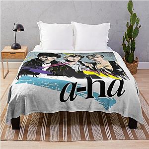 Original Vintage Styled 80s A-Ha Design Throw Blanket