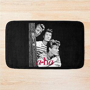 a-ha band 80s retro  Bath Mat