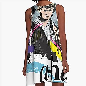 Original Vintage Styled 80s A-Ha Design A-Line Dress