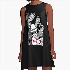 a-ha band 80s retro A-Line Dress