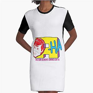 A-ha Graphic T-Shirt Dress