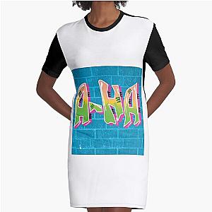 A-HA A-HA Graphic T-Shirt Dress