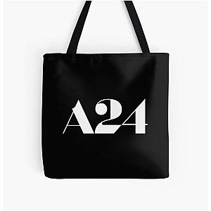 A24 Merch A24 Logo All Over Print Tote Bag RB1508