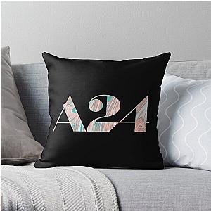 A24 aesthetic logo Throw Pillow RB1508