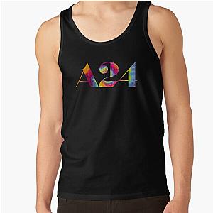 A24 tie dye logo Tank Top RB1508