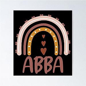 Abba Rainbow Grandma Cute Mothers Day Funny Abba Poster