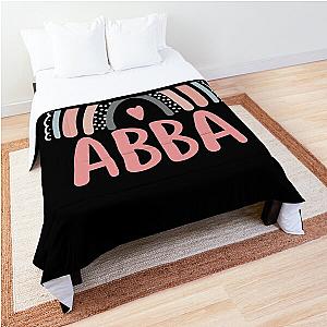 Abba Rainbow Grandma Cute Mothers Day Funny Abba Comforter