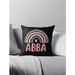 Abba Rainbow Grandma Cute Mothers Day Funny Abba Throw Pillow